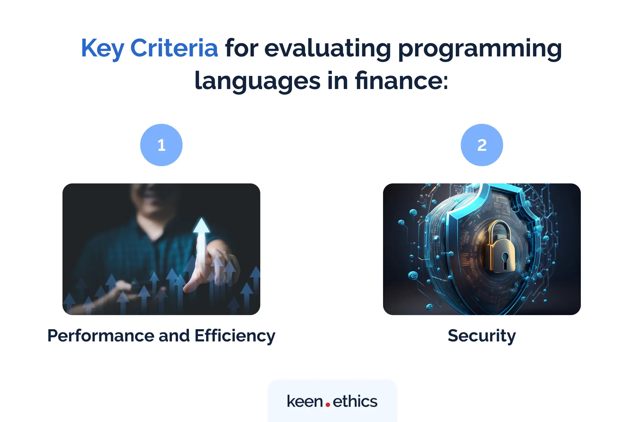 Key criteria for evaluating programming languages in finance